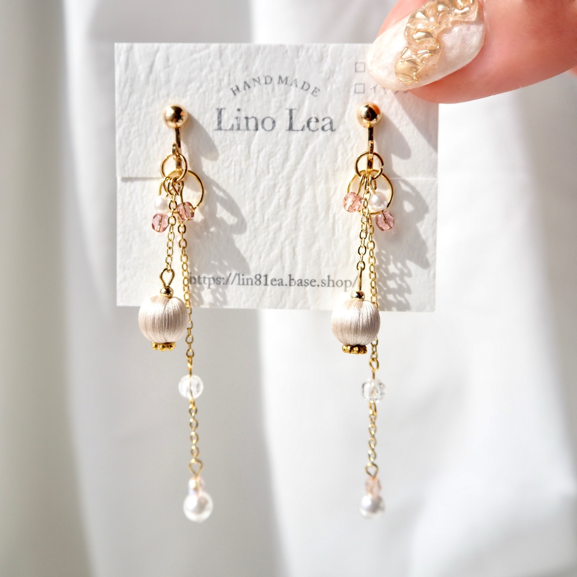 【LAZY DAWN】ex pendant earring E032〜ピアス★2021SS LAZY DAWN】simple cubic earring E026〜ピアス☆2021SS (LAZY
