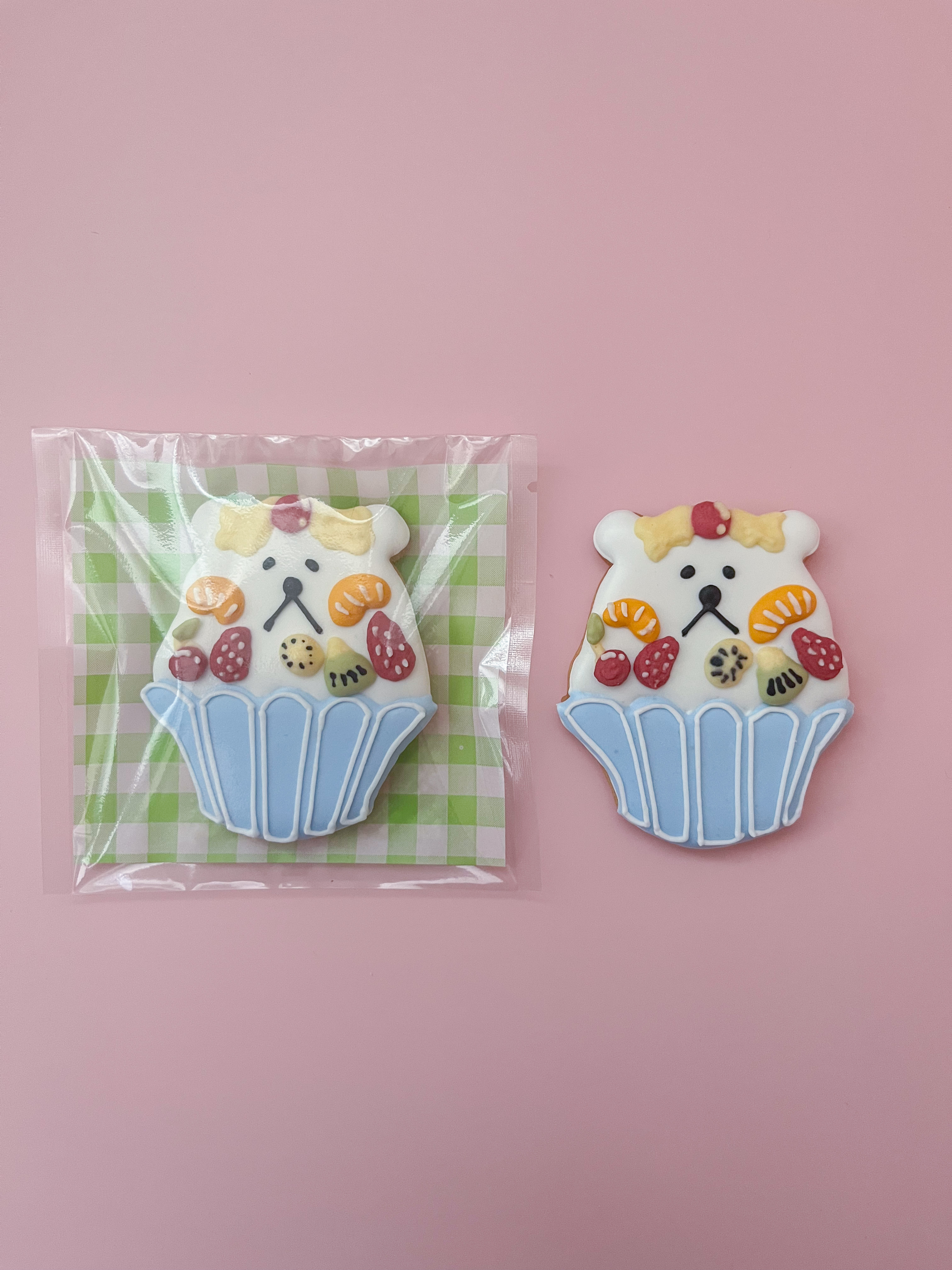 アイシングクッキー　むぎちょこページ 無添加・天然色素】アイシングクッキー(しろくまさんかき氷